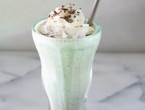 Mint Shake With Ice Cream