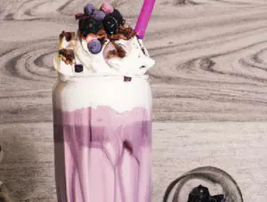 Black Current Shake with Ice Cream